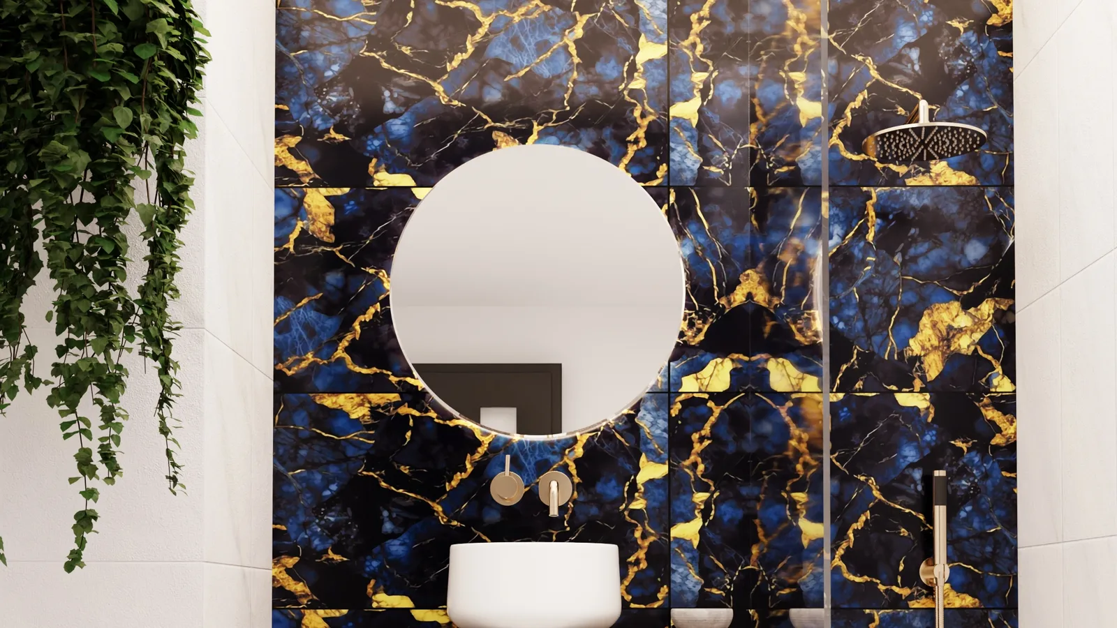 A rendered bathroom interior from our 3D studio