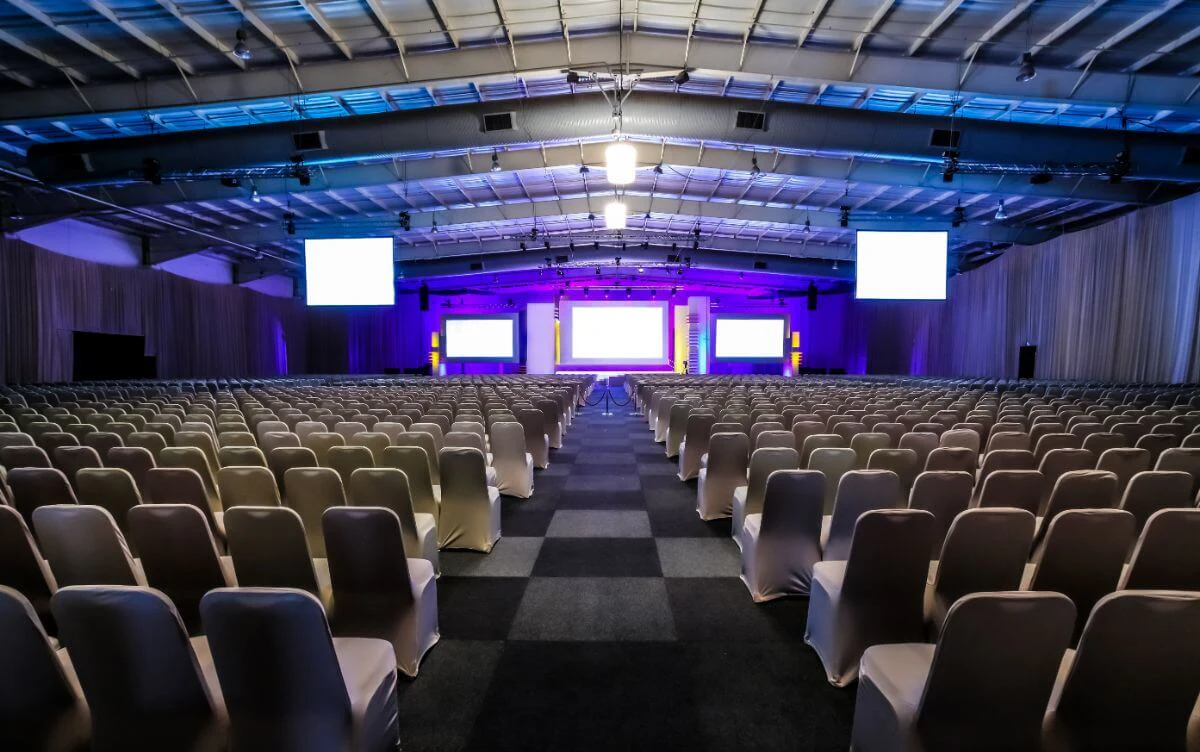 Professionally prepared event venue