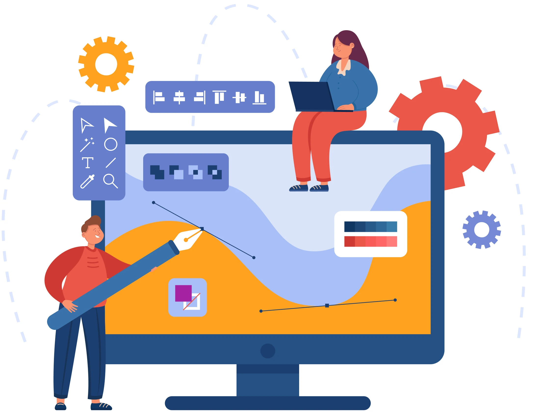 Graphic design concept and design preview